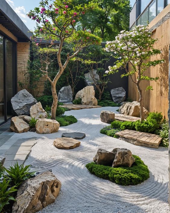 Trang tr cảnh quan bằng đ tự nhin l xu hướng hiện đại được nhiều gia đnh v cng trnh kiến trc lựa chọn. Đ tự nhin khng chỉ mang vẻ đẹp mộc mạc nhưng sang trọng m cn c độ bền vượt trội, gip tạo ra khng gian sn vườn độc đo v tinh tế.