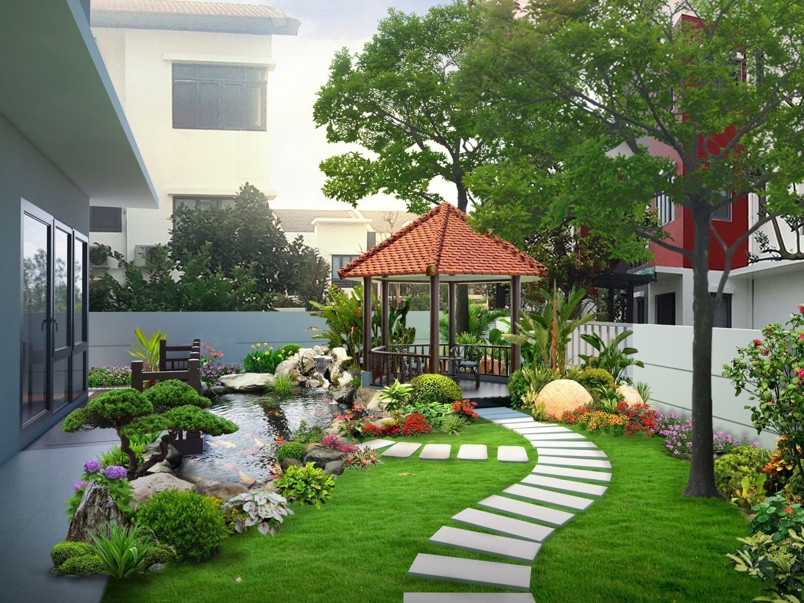 Chng ti tự ho giới thiệu một đội ngũ đam m v c kinh nghiệm trong việc thiết kế v xy dựng những khng gian cảnh quan tuyệt đẹp tại trung tm của cuộc sống si động của cuộc sống.